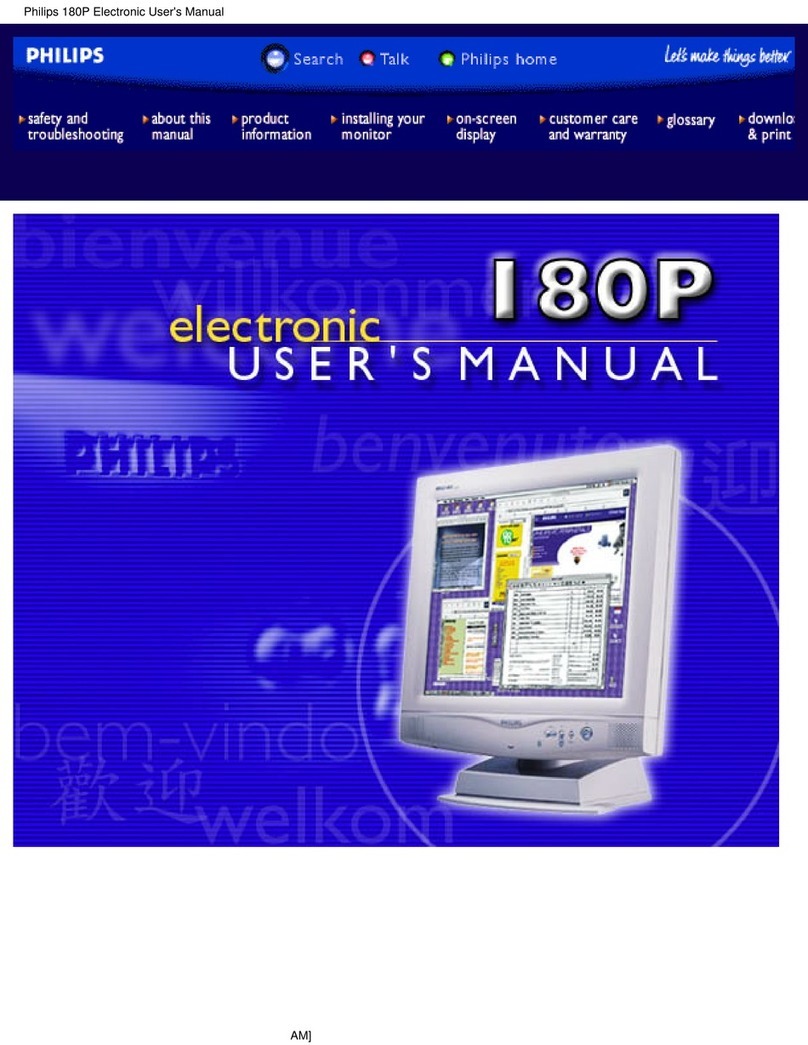 Philips 180P1L User manual