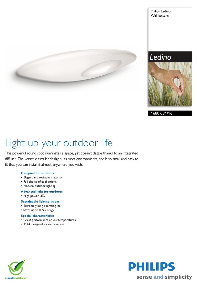 Philips Ledino 168073116 User manual