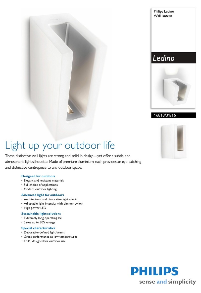 Philips Ledino 168183116 User manual