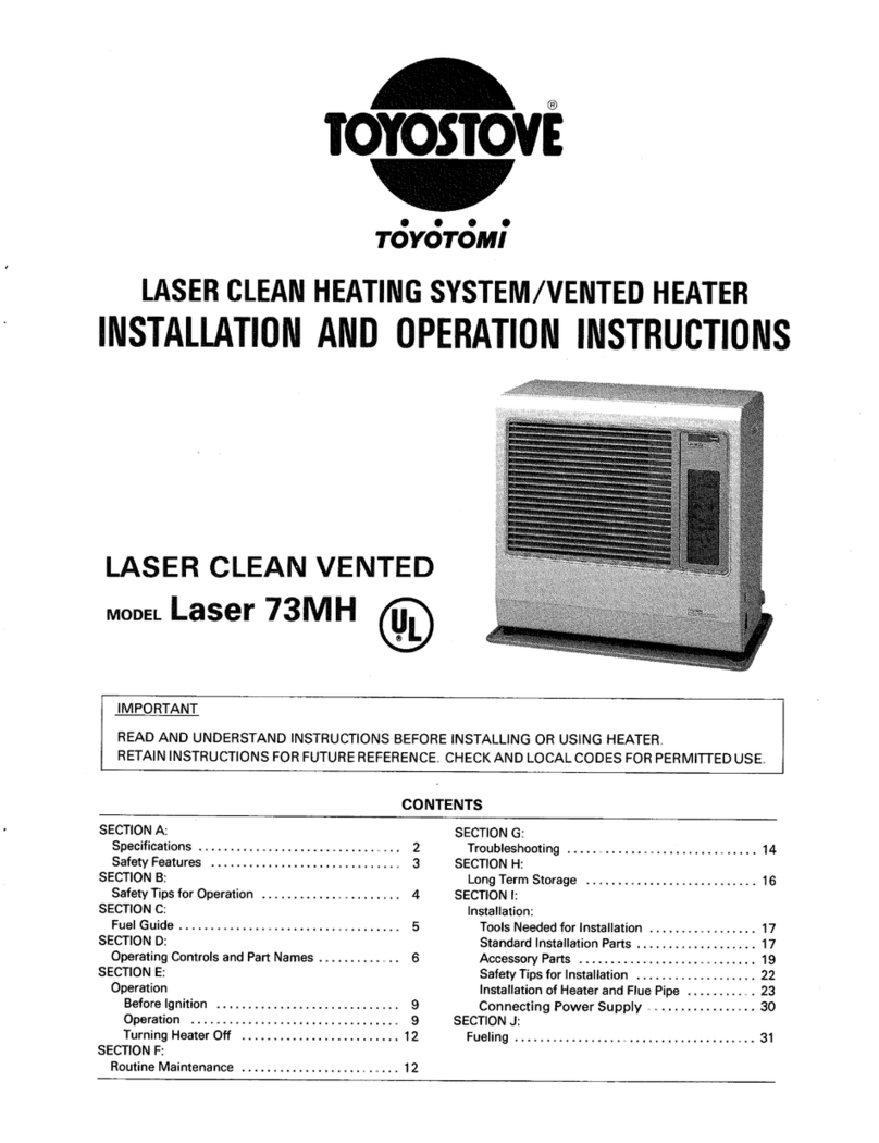 Toyostove Laser 73MH User manual