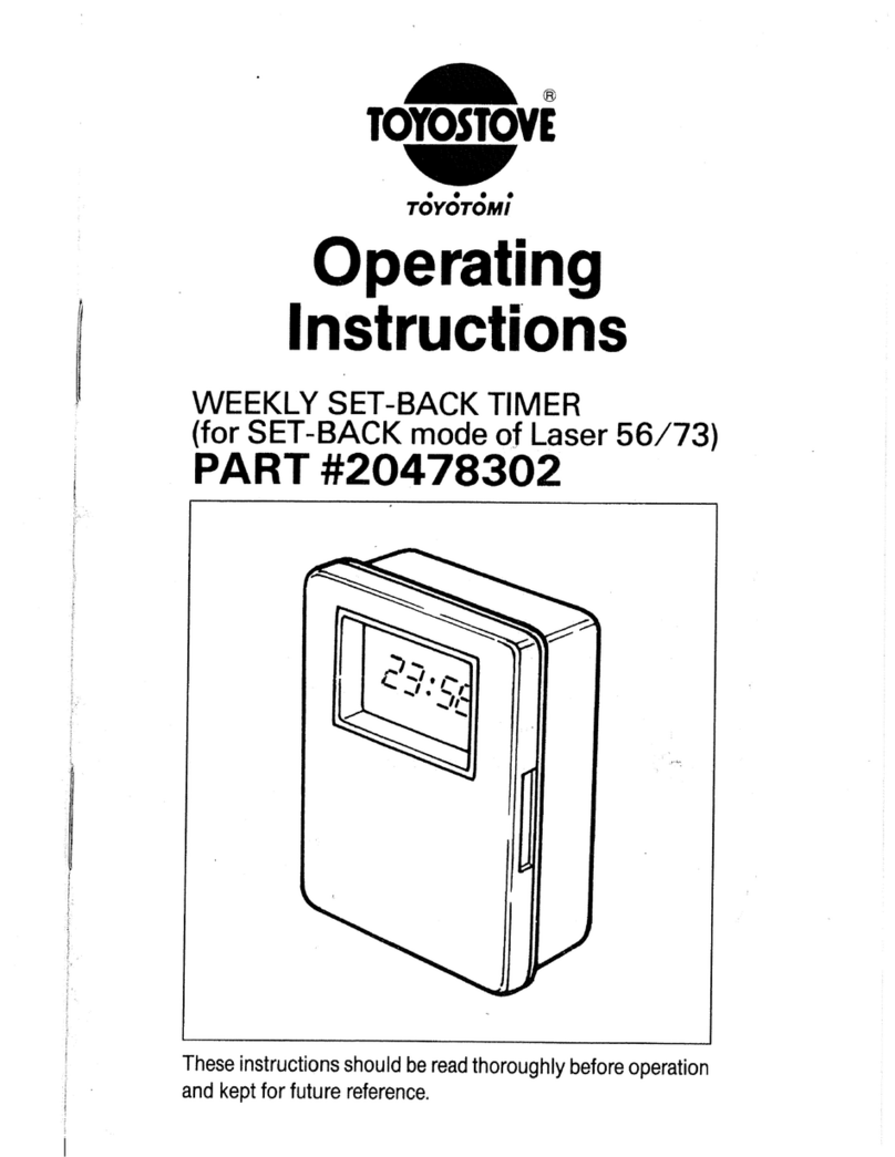 Toyostove Laser 56 supplementary guide