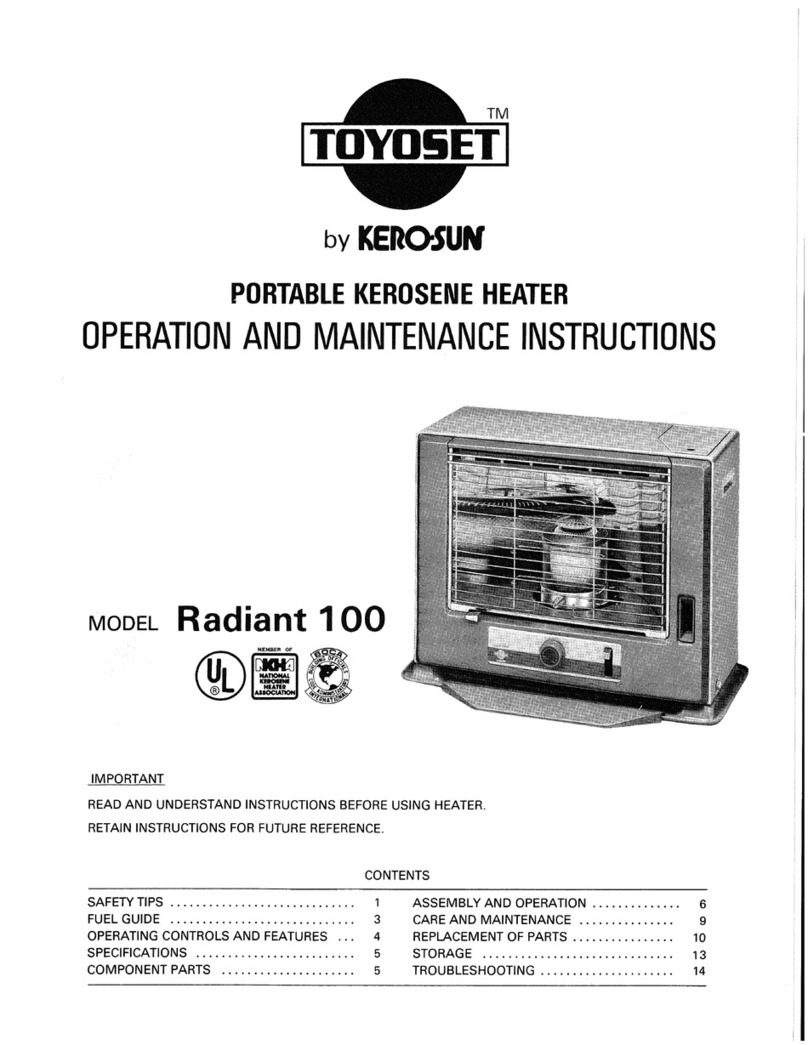 Toyoset Radiant 100 User manual