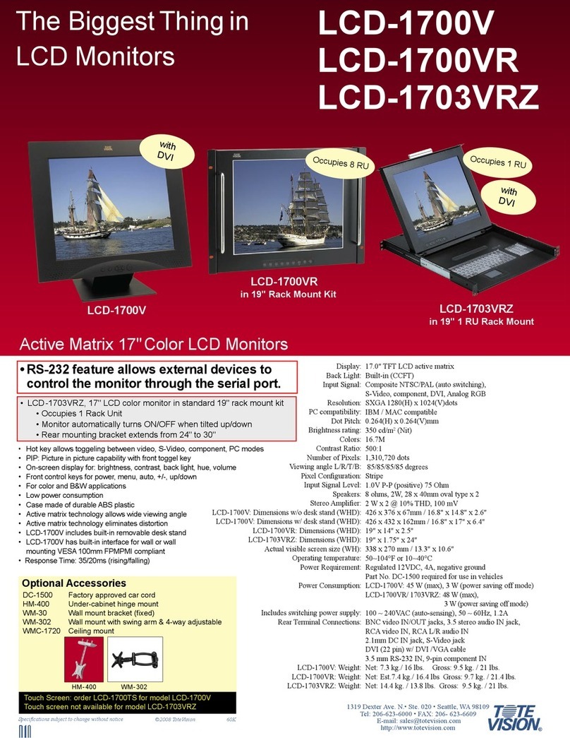 Totevision LCD-1700V User manual