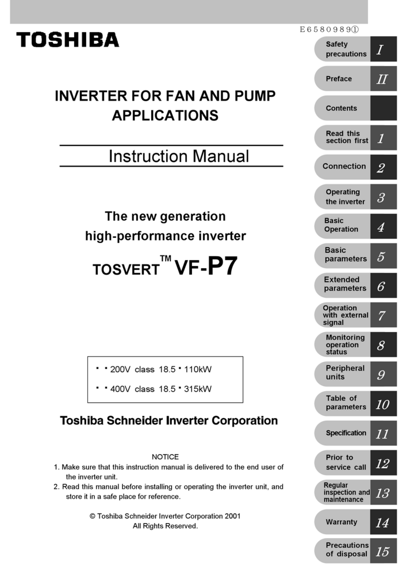Toshiba TOSVERT VF-P7 User manual Toshiba TOSVERT VF-P7 User manual