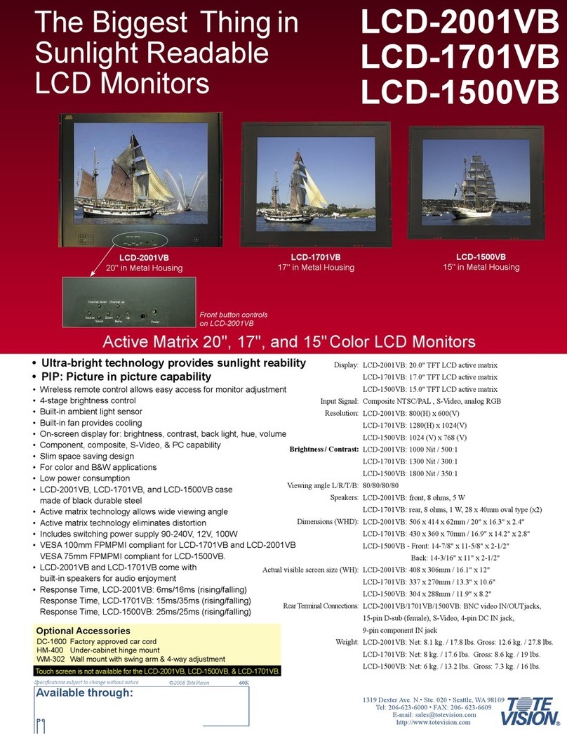Totevision LCD-1500VB User manual