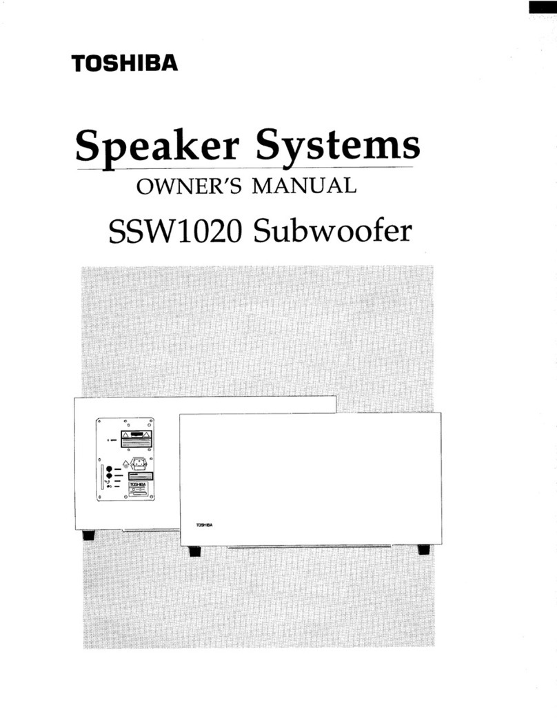 Toshiba SSW1020 owner's manual