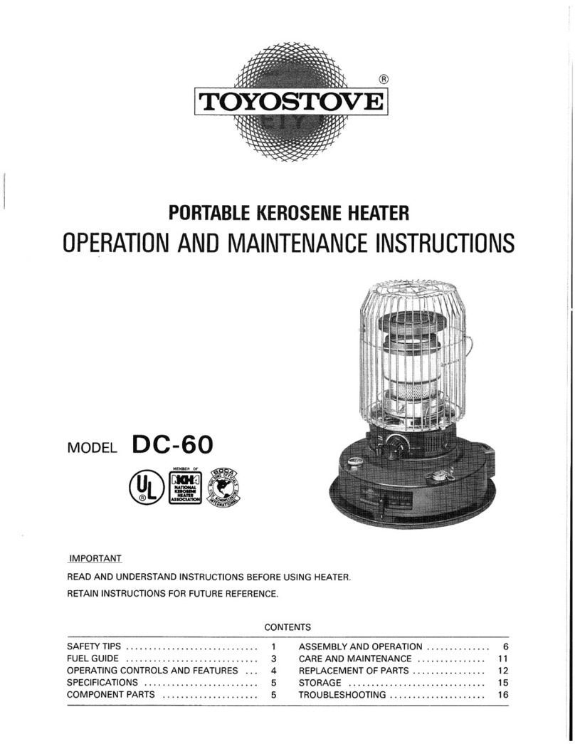 Toyostove DC-60 Manual