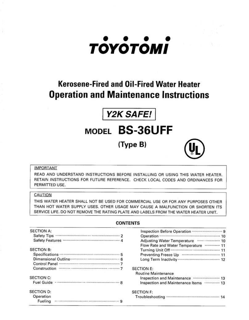 Toyotomi BS-36UFF Manual