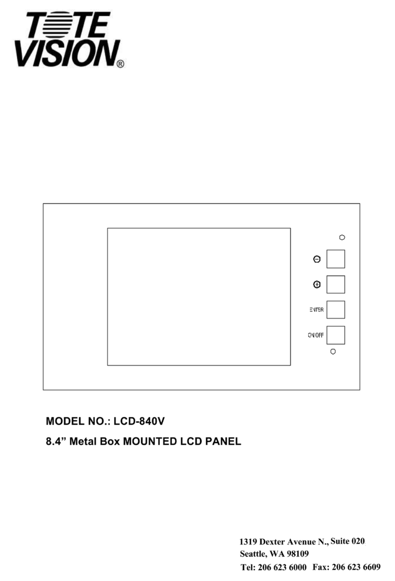Totevision LCD-840V User manual