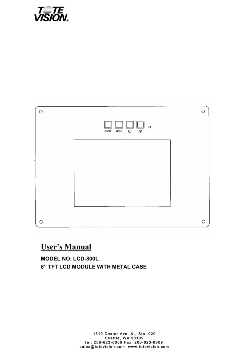 Totevision LCD-800L User manual