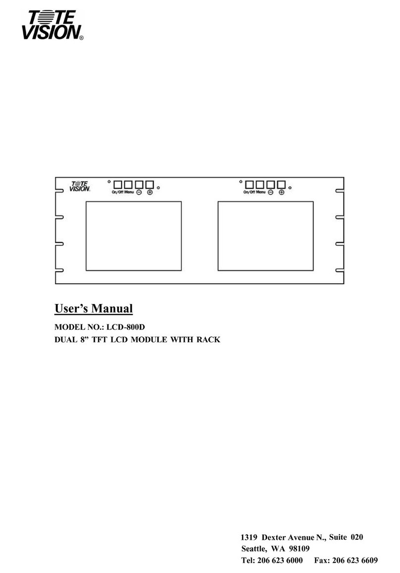 Totevision LCD-800D User manual