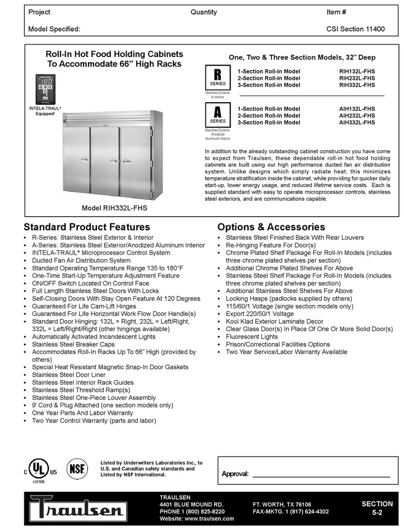 Traulsen AIH132L-FHS Specifications