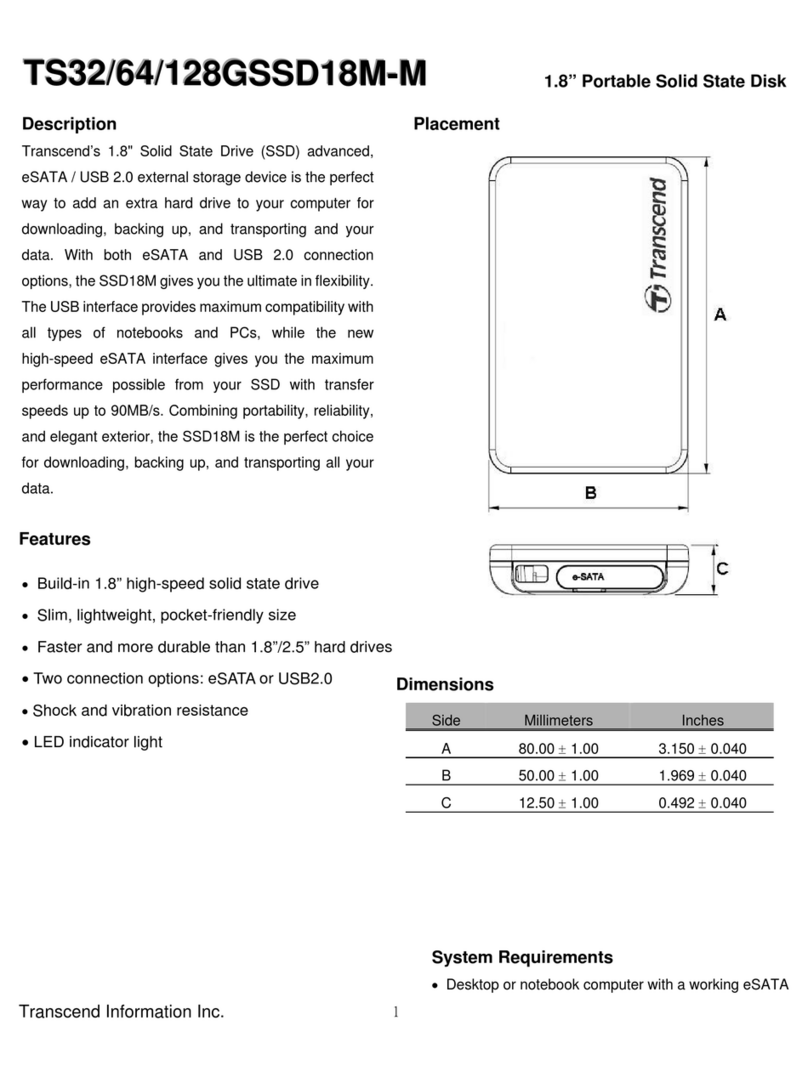 Transcend TS128GSSD18M-M Specifications