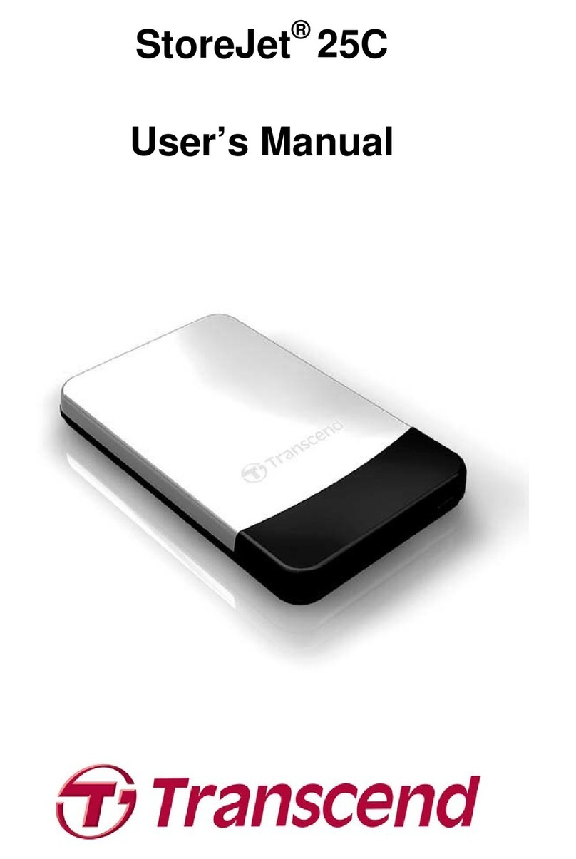 Transcend StoreJet TS250GSJ25C user manual