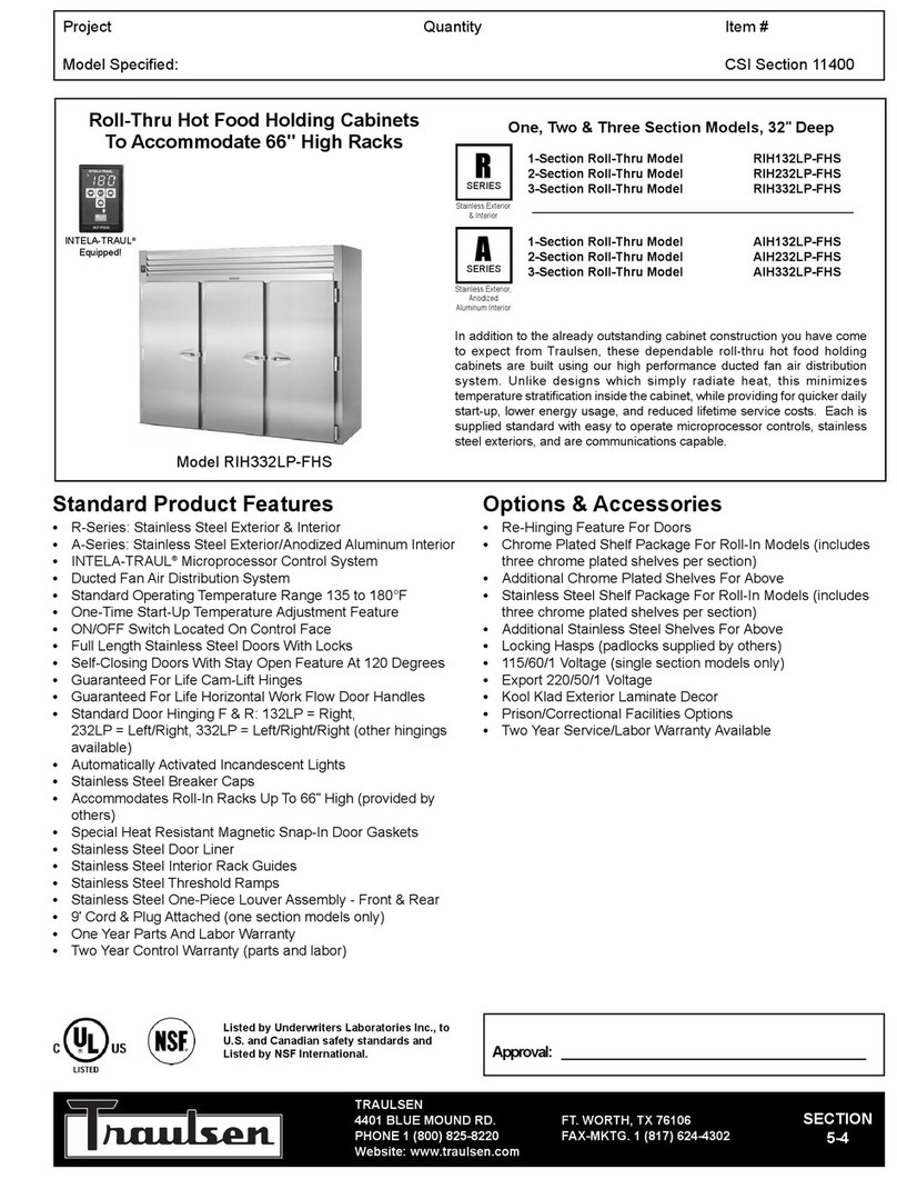 Traulsen AIH132LP-FHS Specifications