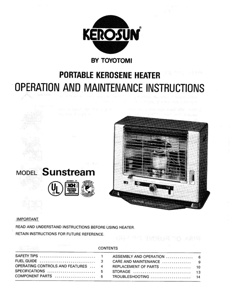 Toyotomi Sunstream user guide
