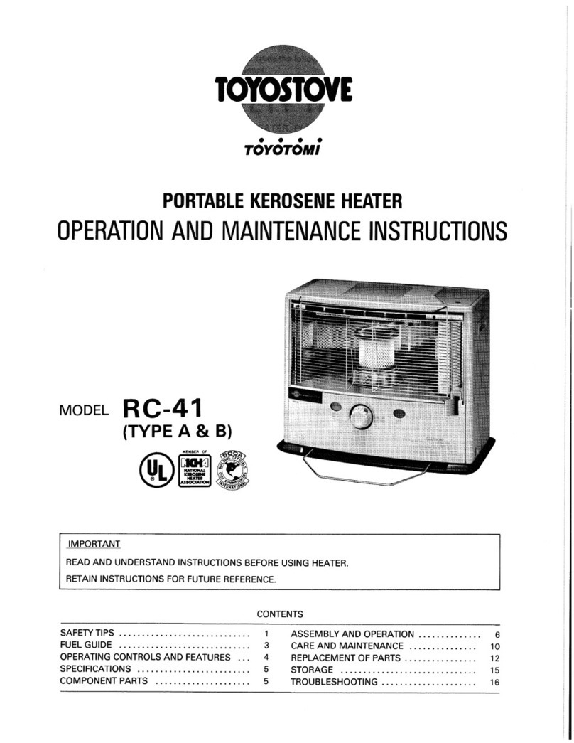 Toyotomi RC-41 Type A user guide