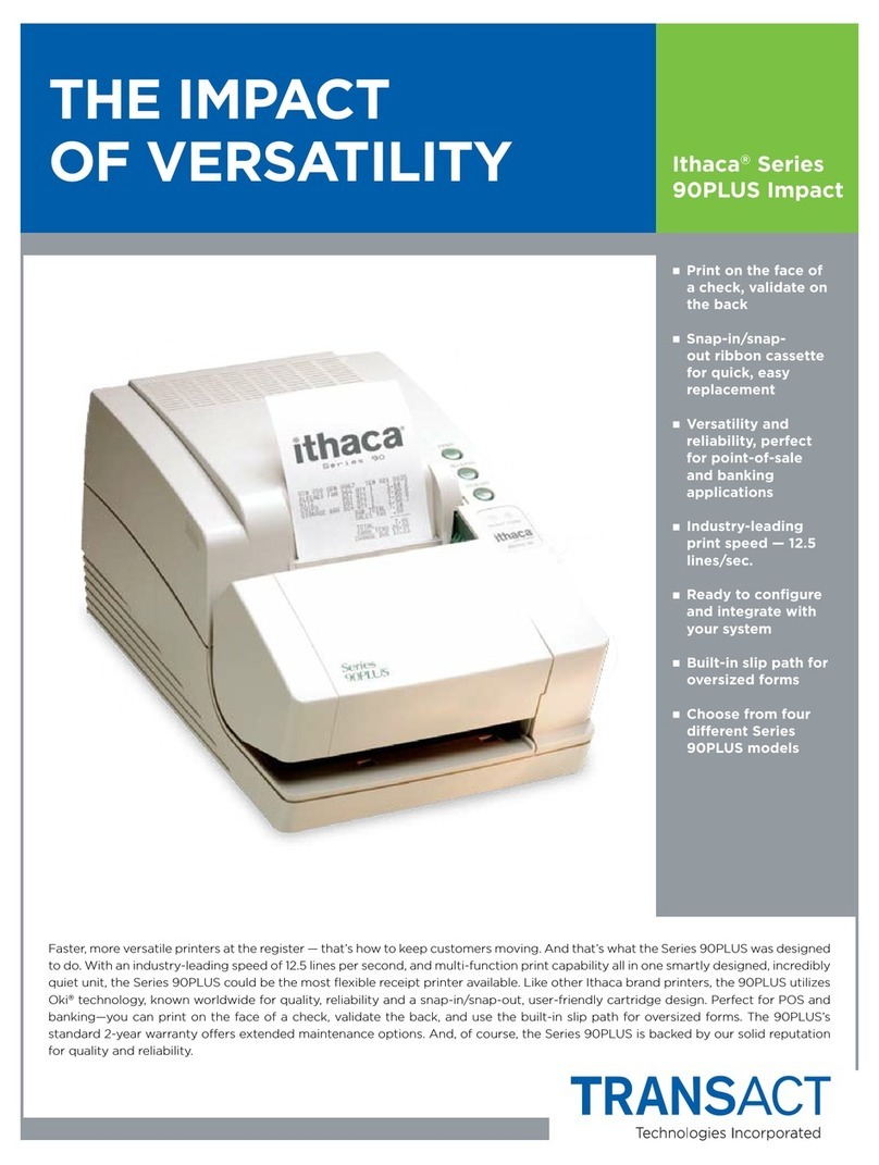 TransAct Ithaca 93PLUS User manual