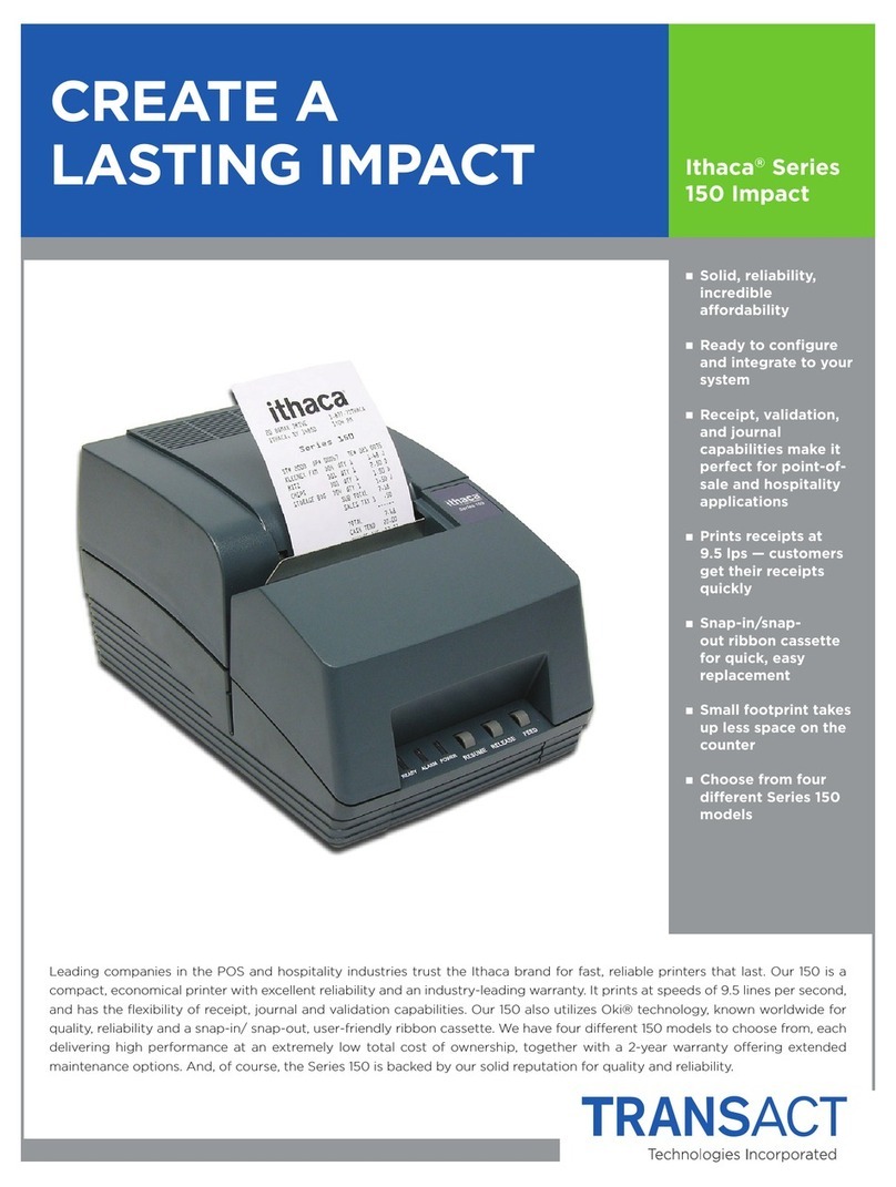 TransAct Ithaca 152 User manual