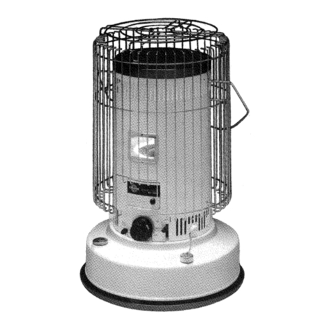 Toyostove WC-105R Type F Operation and maintenance instructions