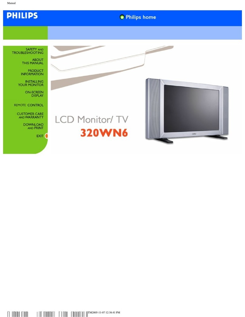 Philips 320WN6QS User manual