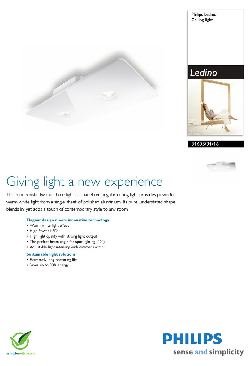 Philips Ledino 31605/31/16 User manual