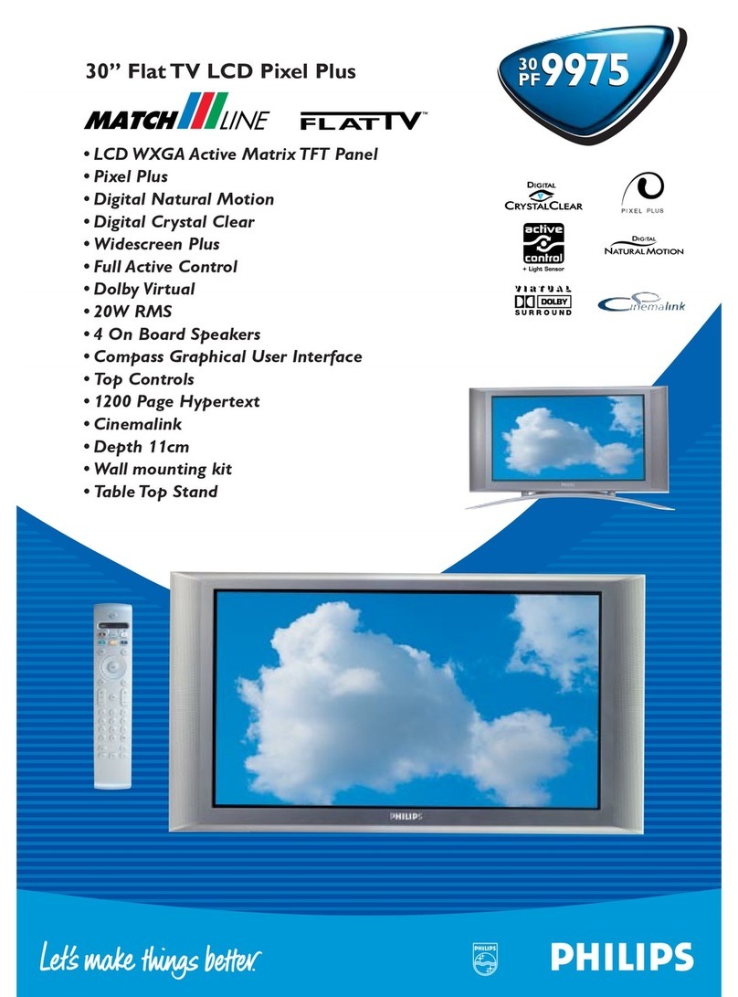 Philips MatchLine 30PF9975 User manual