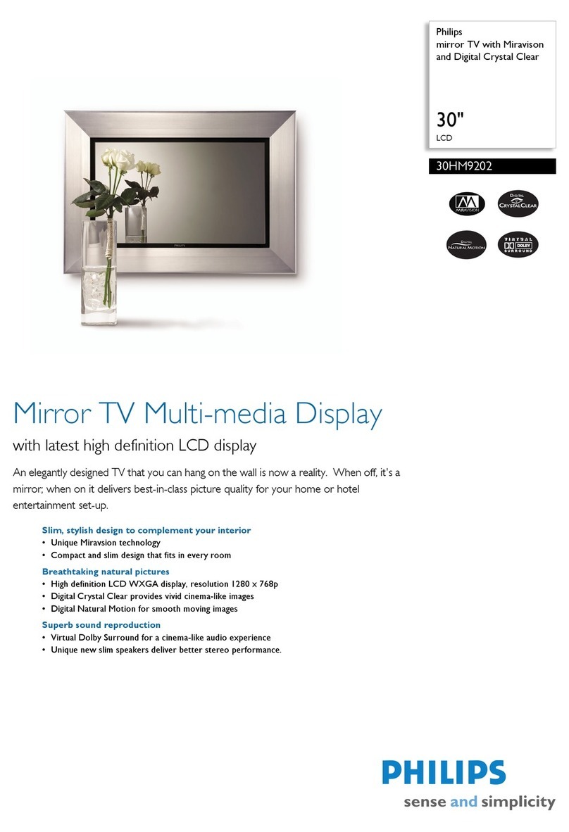 Philips MiraVision 30HM9202 User manual