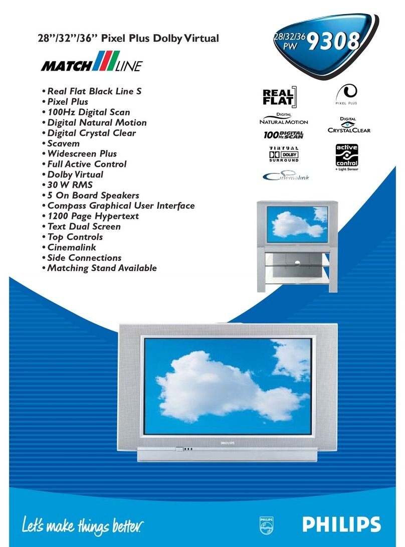 Philips Matchline 28PW9308 User manual