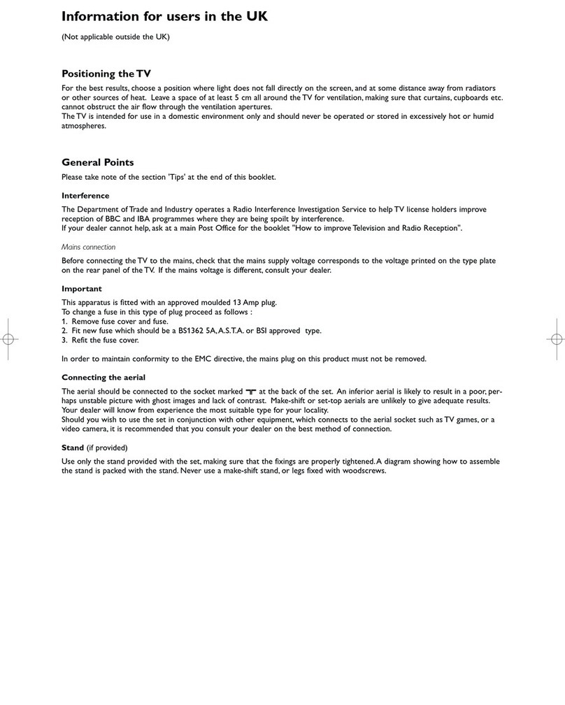 Philips Matchline 28PW9617 User manual