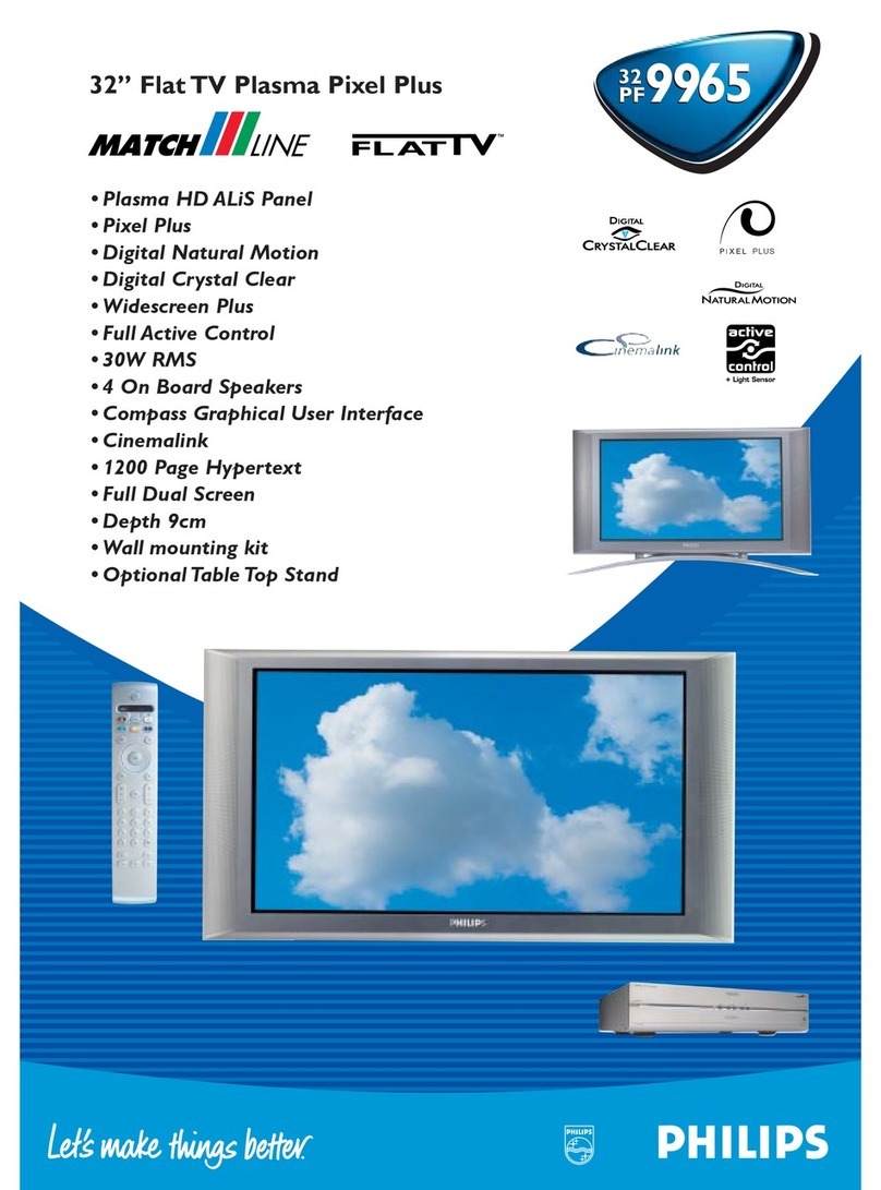 Philips Matchline 32PF9965 User manual