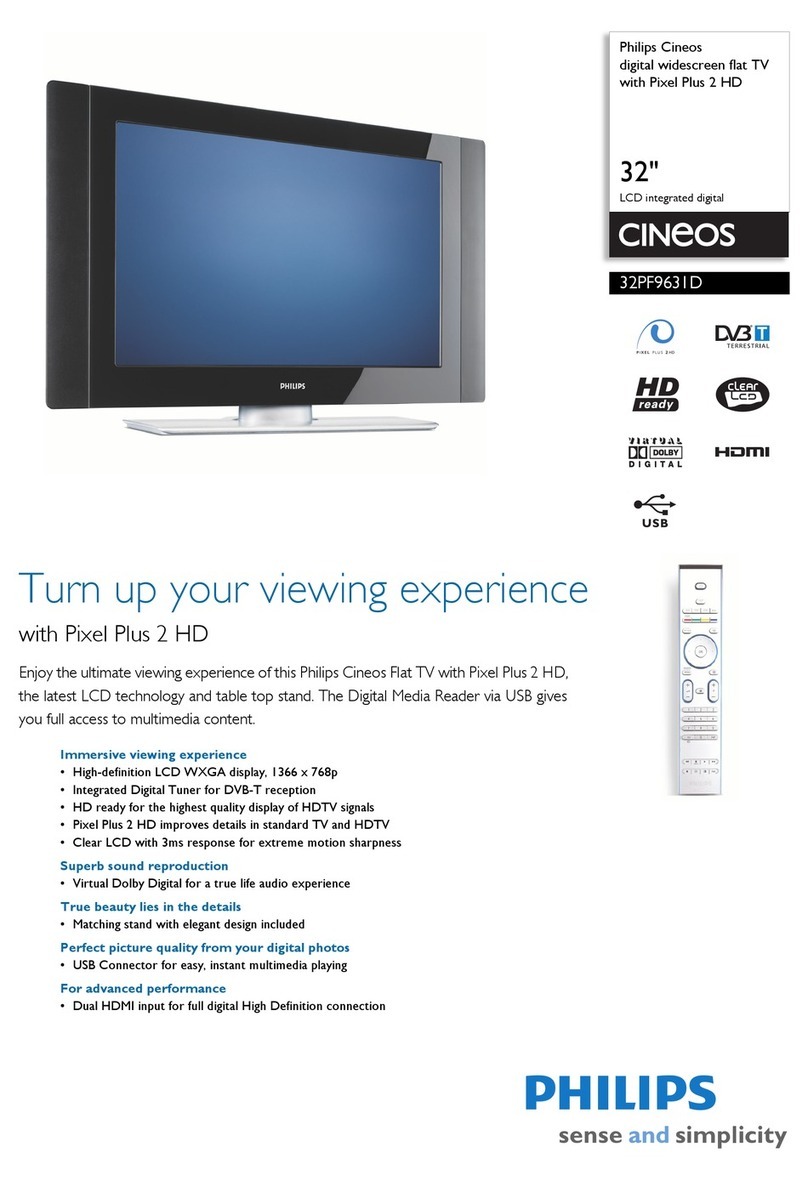 Philips Cineos 32PF9631D User manual