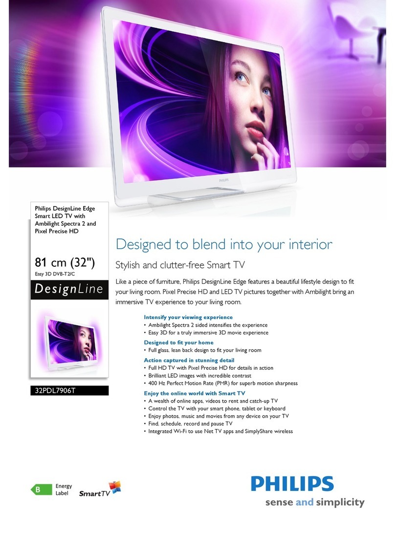 Philips DesignLine 32PDL7906T User manual