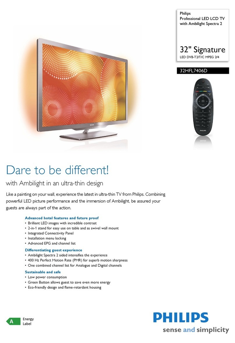 Philips Signature 32HFL7406D User manual
