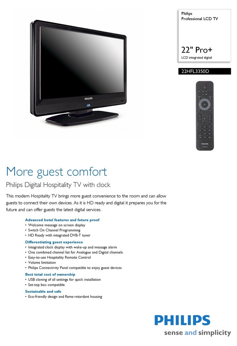 Philips 22HFL3350D User manual