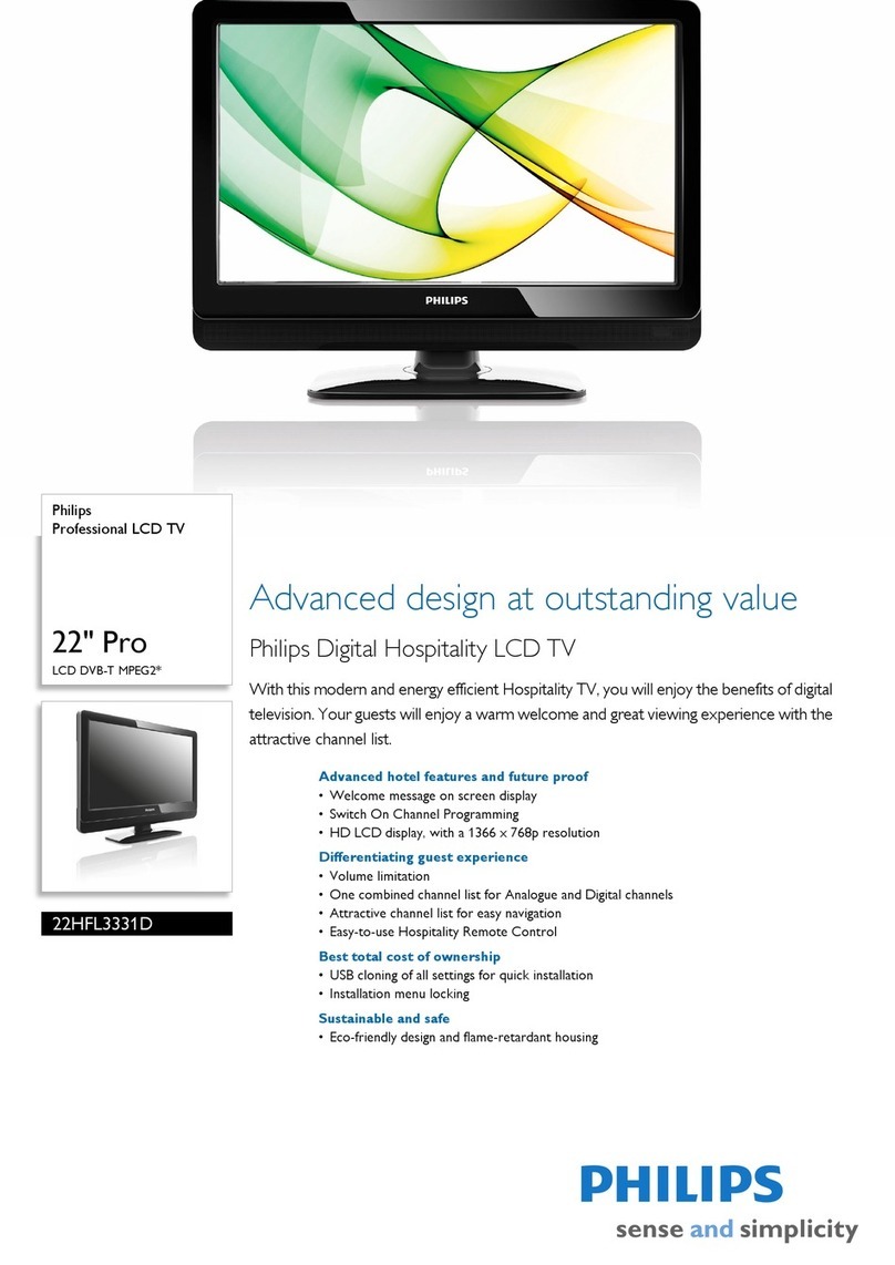 Philips 22HFL3331D User manual