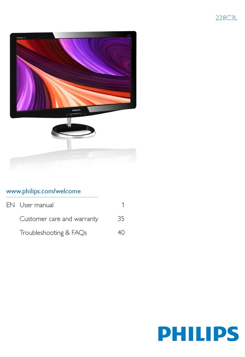 Philips 228C3LHSB user manual