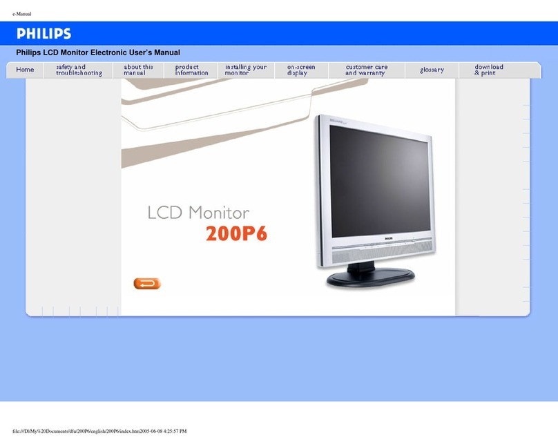 Philips 200P6 User manual
