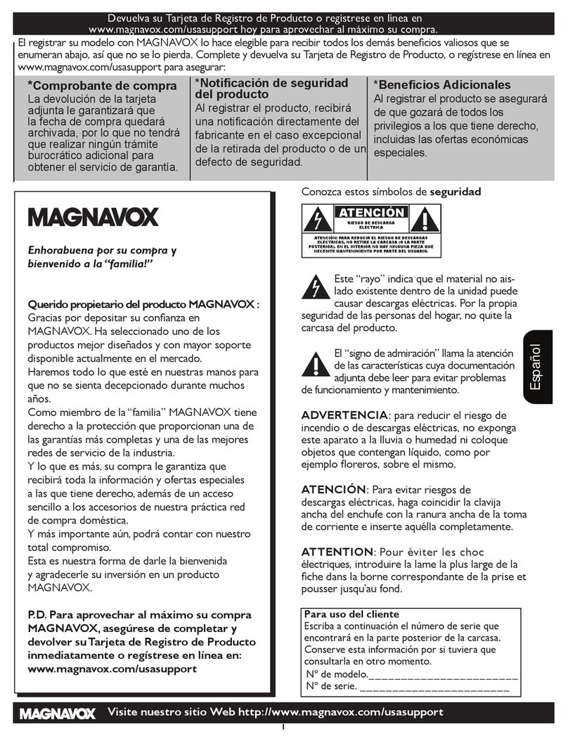 Magnavox 19MF337B/27B User manual