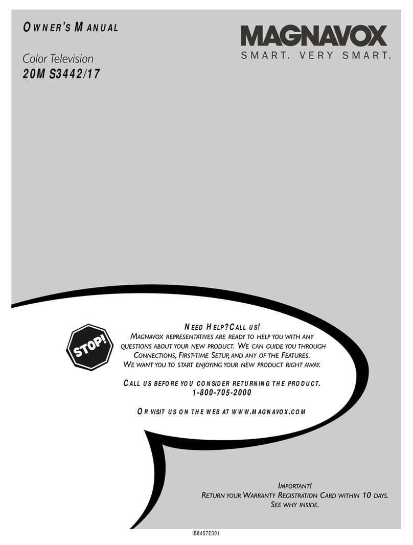 Magnavox 20MS3442-17B User manual Magnavox 20MS3442-17B User manual
