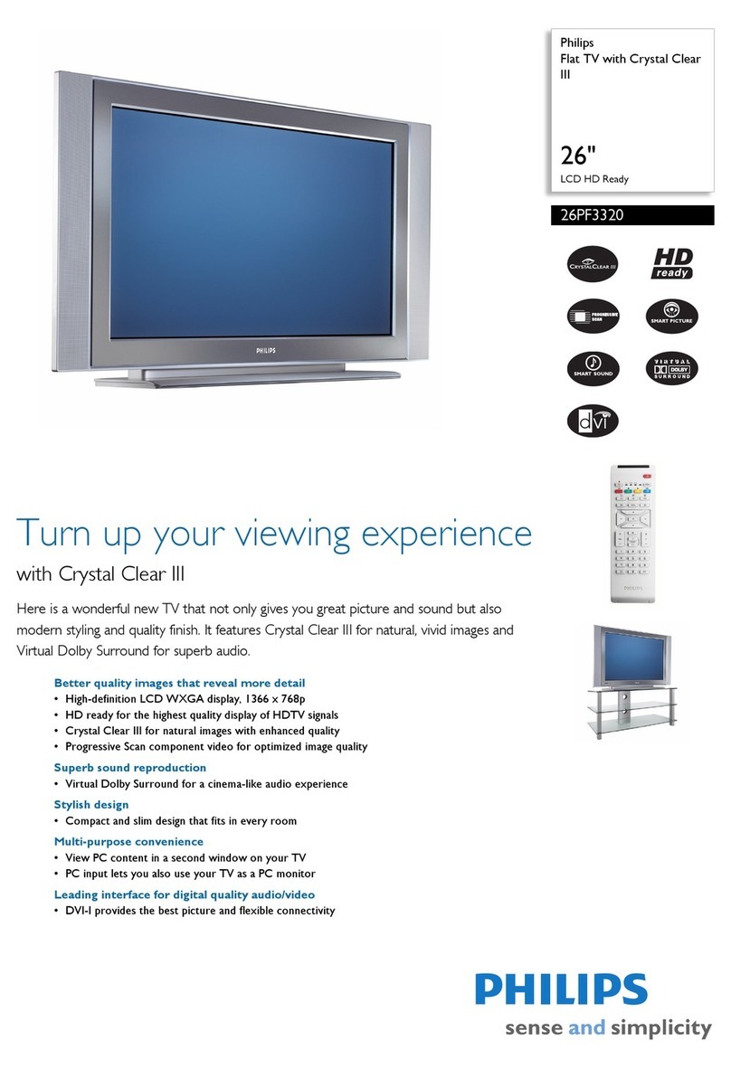 Philips 26PF3320 User manual