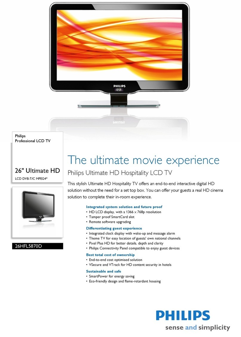 Philips 26HFL5870D User manual