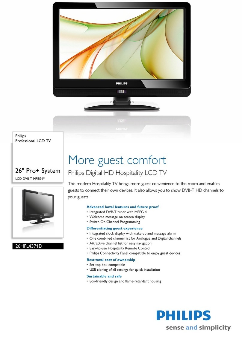 Philips 26HFL4371D User manual