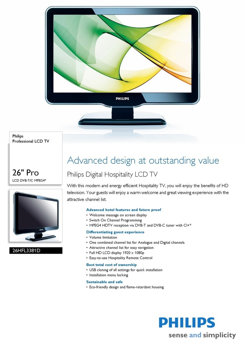 Philips 26HFL3381D User manual