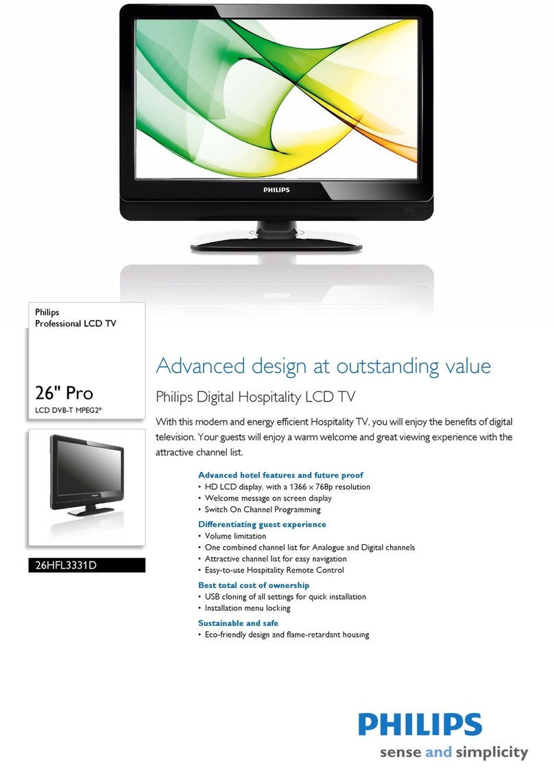 Philips 26HFL3331D User manual