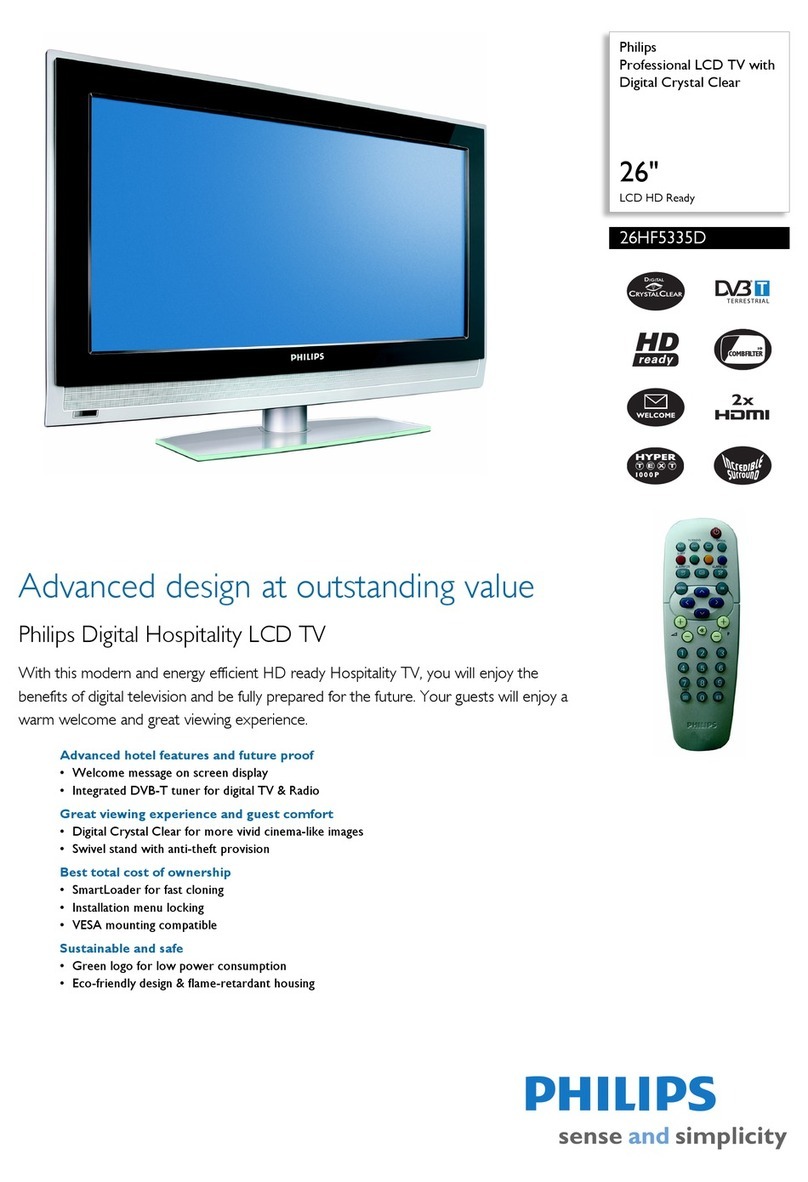 Philips 26HF5335D User manual