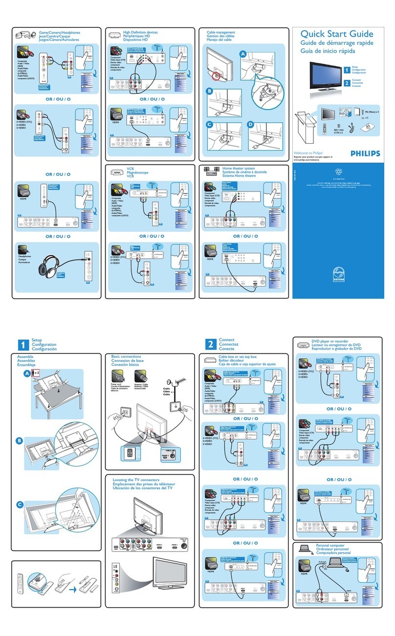 Philips 26PFL5302D User manual