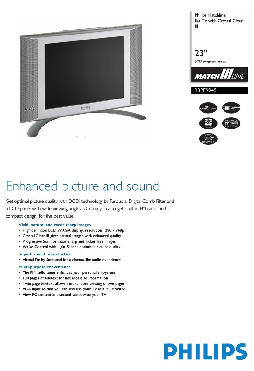 Philips MatchLine 23PF9945 User manual