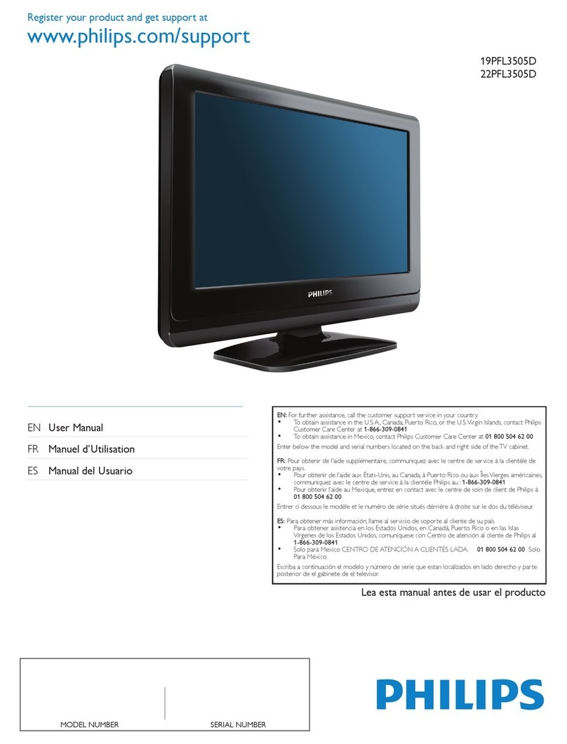 Philips 22PFL3505D User manual