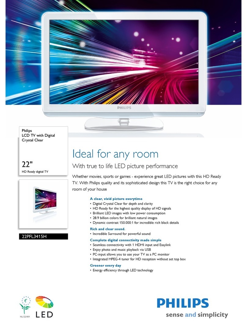 Philips 22PFL3415H User manual